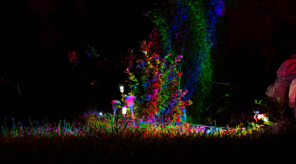 the color garden - garden decoration stock pictures, royalty-free photos & images