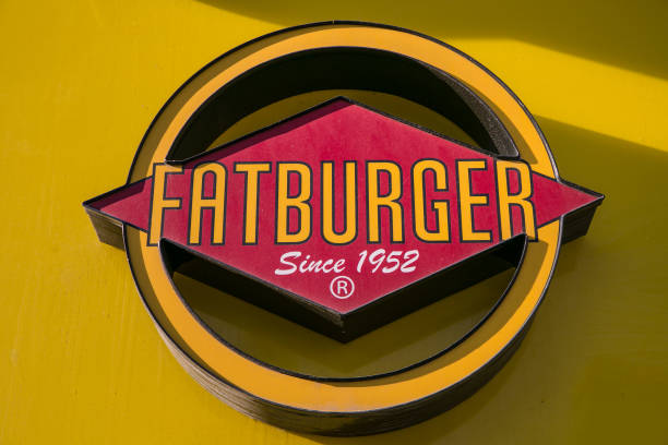 The entrance to Fatburger, a fast food hamburger restaurant, is viewed on July 14, 2017 in Las Vegas, Nevada. Despite record temperatures, tens of...
