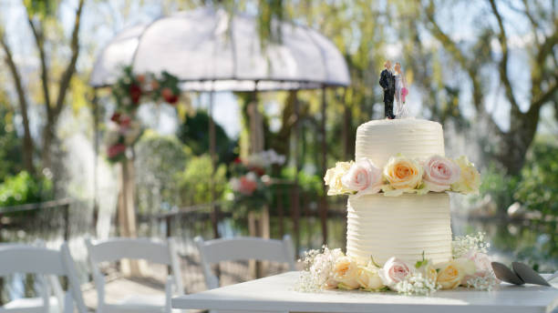 the scene is set to say "i do" - garden decoration stock pictures, royalty-free photos & images