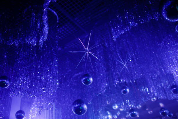 the scenery of the ceiling at the site of the wedding party - concert stock pictures, royalty-free photos & images