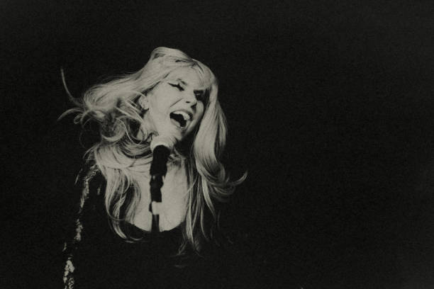 the young female singer. - concert stock pictures, royalty-free photos & images