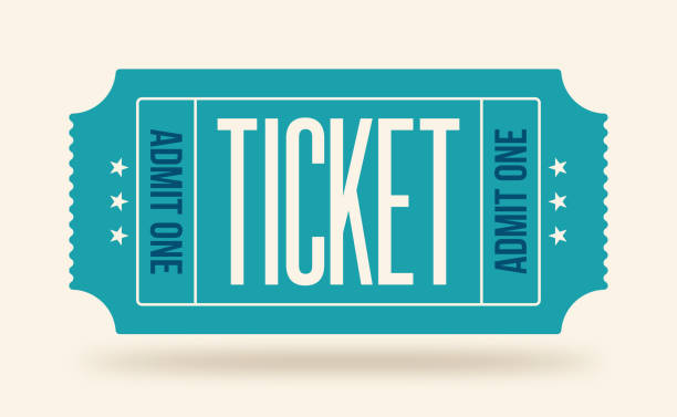 ticket admit one - concert stock illustrations