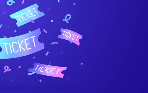 ticket background - concert stock illustrations