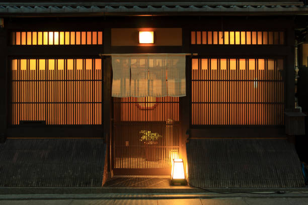 traditional japanese restaurant - home decoration stock pictures, royalty-free photos & images