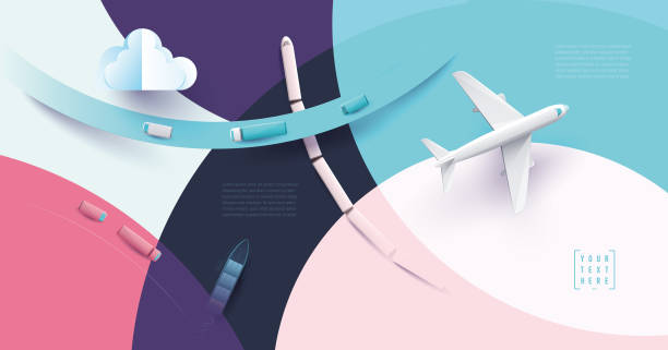 traffic logistics travel - travel stock illustrations