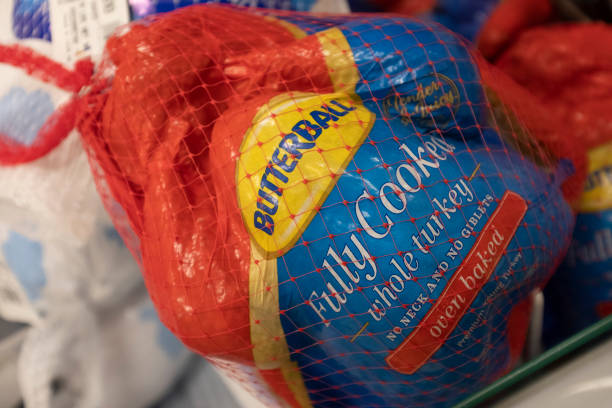 Turkeys are seen at a store in Mountain View, California, United States on Tuesday, November 19, 2019.
