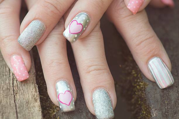 unusual nail art - nails art stock pictures, royalty-free photos & images