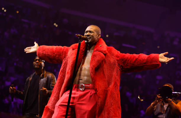 Usher performs onstage during the USHER: Past Present Future Tour at Intuit Dome on September 21, 2024 in Inglewood, California.