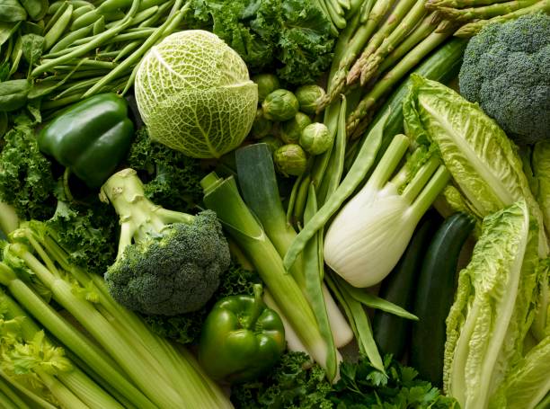 variety of fresh green vegetables - food stock pictures, royalty-free photos & images