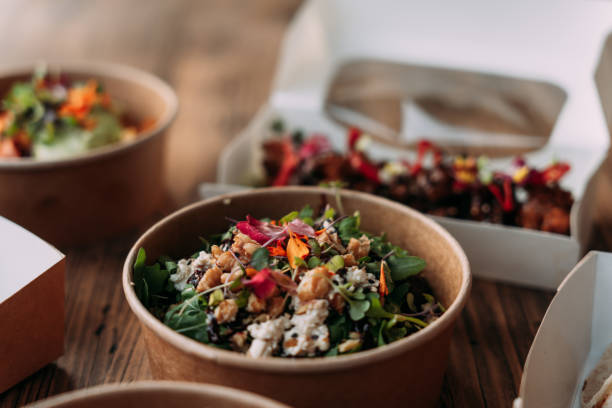 vegan takeaway - junk food stock pictures, royalty-free photos & images