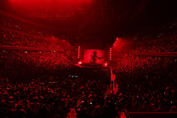 View of the crowd during the USHER: Past Present Future Tour Kick Off at Capital One Arena on August 20, 2024 in Washington, DC.