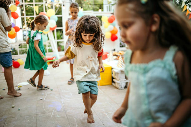 we love to play together - garden decoration stock pictures, royalty-free photos & images