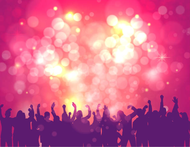weekend party - concert stock illustrations