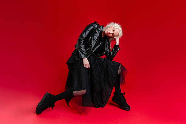 woman dress in black - fashion stock pictures, royalty-free photos & images