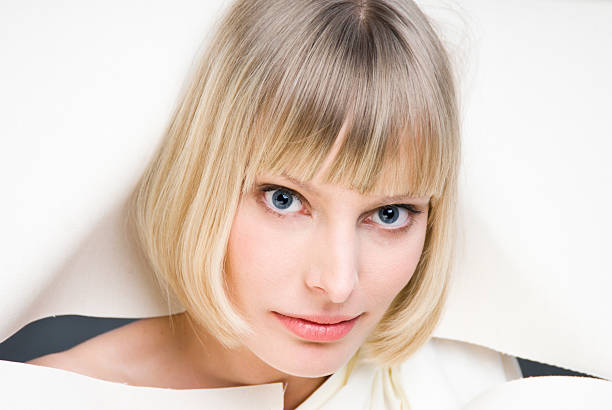 women in canvas - hairstyle stock pictures, royalty-free photos & images
