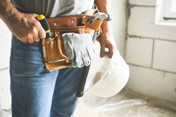 worker doing renovations in an apartment - home decoration stock pictures, royalty-free photos & images