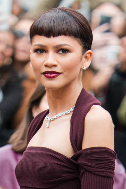 Zendaya is seen during the Fendi Haute Couture Spring/ Summer 2024 as part of Paris Fashion Week on January 25, 2024 in Paris, France.