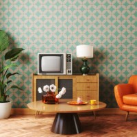 1970s style retro home interior - home decoration fotografías e imágenes de stock