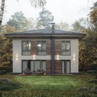 3d rendering of a house with large garden and lawn in backyard - garden decoration stock pictures, royalty-free photos & images