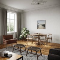 3d rendering of a small playing table in a living room - home decoration stock pictures, royalty-free photos & images