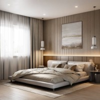 3d rendering of an elegant bedroom interior - home decoration stock pictures, royalty-free photos & images