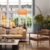 3d rendering of luxurious interiors of an old style living room - garden decoration stock pictures, royalty-free photos & images