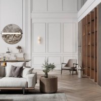 3d rendering on luxurious apartment interior - home decoration stock pictures, royalty-free photos & images