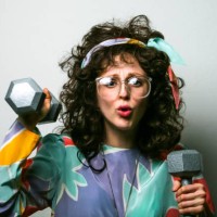 80s workout woman lifting weights, 80s woman exercising, woman lifting barbells - fashion stock pictures, royalty-free photos & images