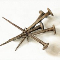 a bunch of old nails. - nails art stock pictures, royalty-free photos & images