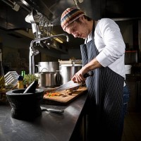 a cook preparing a meal in the dark - food stock pictures, royalty-free photos & images