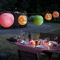 a messy table after a dinner party - garden decoration stock pictures, royalty-free photos & images