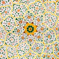 a painted ceiling in katas raj temples - garden decoration stock pictures, royalty-free photos & images