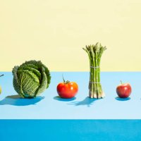 a row of different fruit and vegetables - food stock pictures, royalty-free photos & images