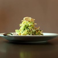 a salad garnished with fried onions - food stock pictures, royalty-free photos & images