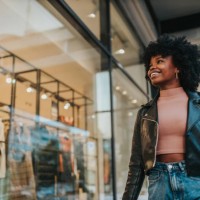 a young woman out shopping in the city - fashion stock pictures, royalty-free photos & images