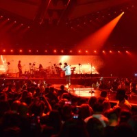 Abel Makkonen Tesfaye, known professionally as The Weeknd, performs on stage during 