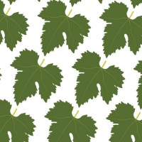 abstract backgrounds seamless pattern grape leaves. green leaf. vector illustration stock illustration - garden decoration stock illustrations