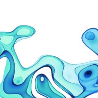 abstract blue biotechnology shape - fashion stock-fotos und bilder
