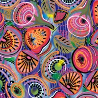 abstract floral style all-over illustration pattern - fashion stock pictures, royalty-free photos & images