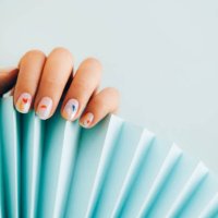 abstract playful manicure - nails art stock pictures, royalty-free photos & images