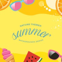 abstract simply background with natural line arts - summer theme - - food stock illustrations