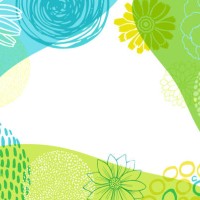 abstract vector background with flowers - garden decoration stock illustrations
