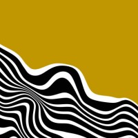 abstract white and black lines design on yellow background. pattern with optical illusion. abstract 3d geometrical background - fashion stock pictures, royalty-free photos & images