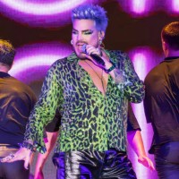 Adam Lambert performs during Pride Island at Brooklyn Army Terminal on June 25, 2023 in New York City.