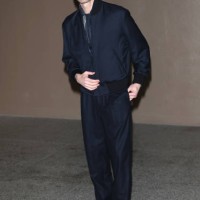 Adrien Brody arrives at the Giorgio Armani fashion show during the Milan Menswear Fall/Winter 2025 - 2026 Fashion Week on January 20, 2025 in Milan,...
