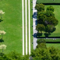 aerial view a tropical park - garden decoration stock pictures, royalty-free photos & images