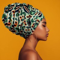 african woman with a colorful shawl on her head - fashion stock pictures, royalty-free photos & images