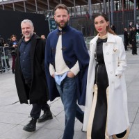 Alessandro Borghi and Irene Forti attend Valentino "Le meta-theatre des intimites" show as part of Paris Fashion Week on March 09, 2025 in Paris,...