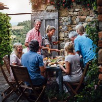 alfresco dining - food stock pictures, royalty-free photos & images