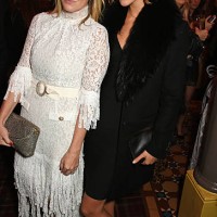 Alice Naylor Leyland and Arizona Muse attend Charlotte Tilbury's naughty Christmas party celebrating the launch of Charlotte's new flagship beauty...